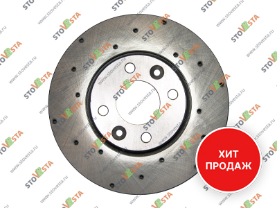 Диск тормозной передний Vesta, Largus, XRay, Iskra АТС с перфорацией