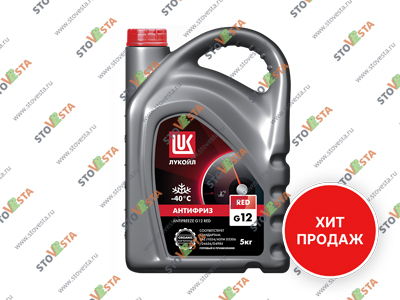 Антифриз Granta, Vesta, Largus, XRay, Iskra (1.6 и 1.8) с 2011- Лукойл G12 RED 5 кг