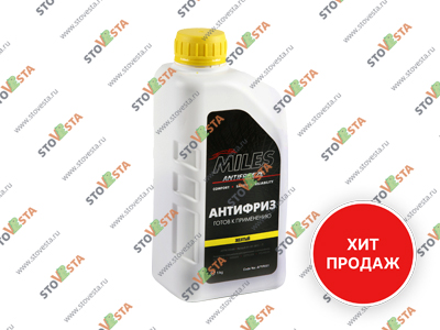 Антифриз Vesta, Largus, XRay (H4M, K4M, K7M) с 2012- MILES G12/G12+ желтый 1 л