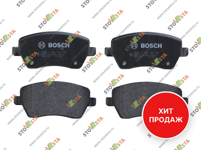 Колодки тормозные передние Vesta, Largus, XRay Cross (1.6 и 1.8) c 2012- Bosch