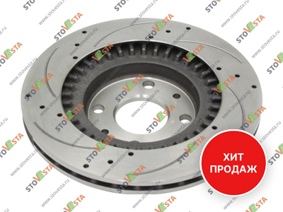 Диск тормозной передний R14 Granta (1.6 16V) с 2018- Автореал с перфорацией