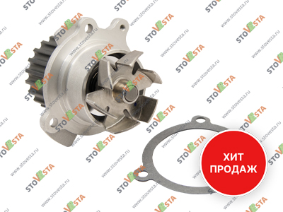 Помпа Granta, Vesta, Largus, XRay (1.6 16V) с 2015- DOLZ железная крыльчатка