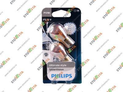 Лампа PY21W SilverVision Philips