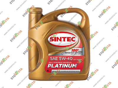Масло моторное Sintec Platinum 5W40 4 л