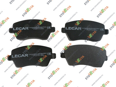 Колодки тормозные передние Vesta, Largus, Xray Cross (1.6 и 1.8) c 2012- LECAR