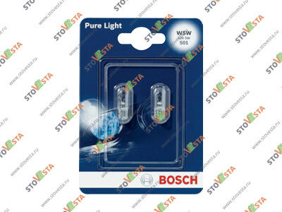 Лампа W5W Bosch Pure Light 1987301026