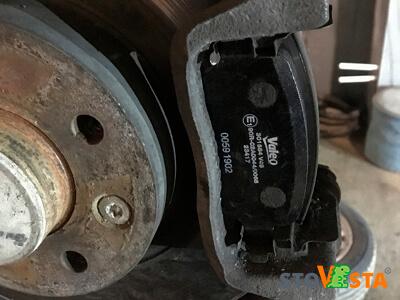 Колодки тормозные задние дисковые Vesta SW (1.6/1,8 16V 2WD)- замена