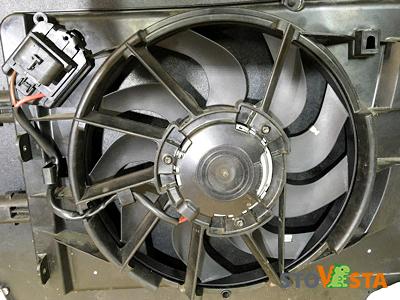 Вентилятор радиатора охлаждения Granta, Largus (1.6 8V, 2WD)- замена